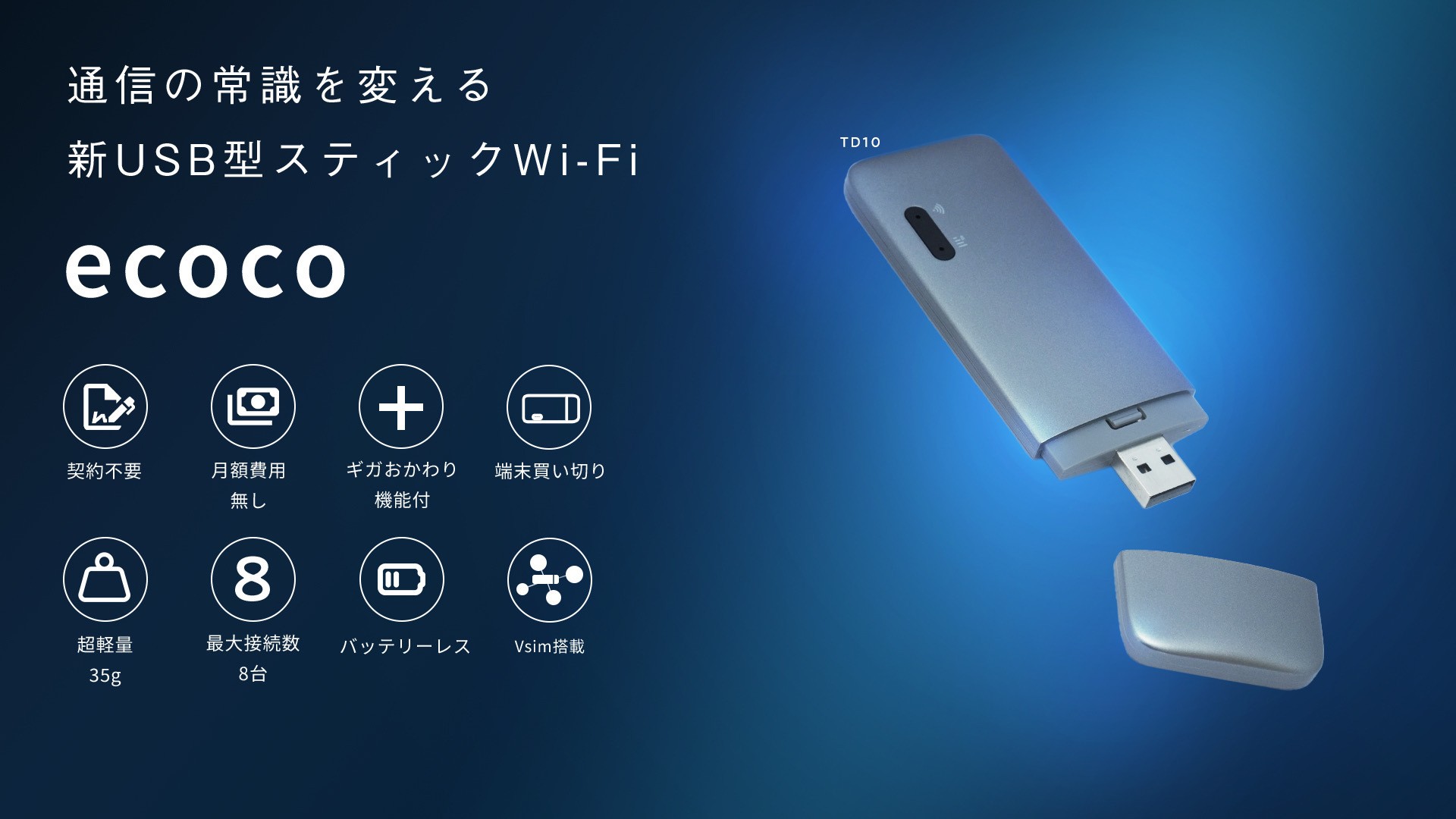ecoco (USB型スティックWi-Fi)
